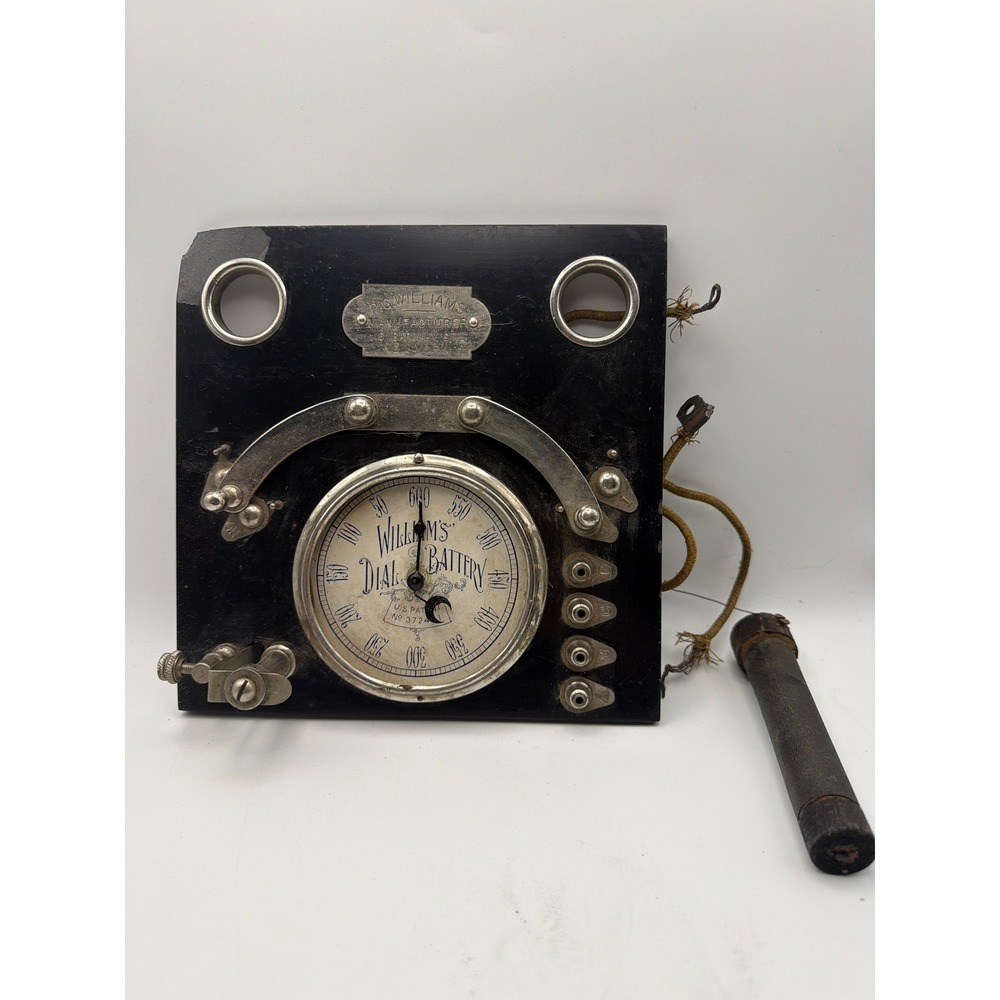 Antique P.G. Williams Dial Battery Medical Quackery Device New York Patent 3724